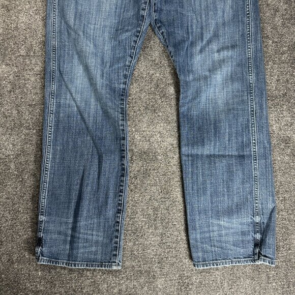 Banana Republic Jeans Mens 33 Medium Wash Cotton Stretch Straight Leg Pockets - Picture 2 of 8